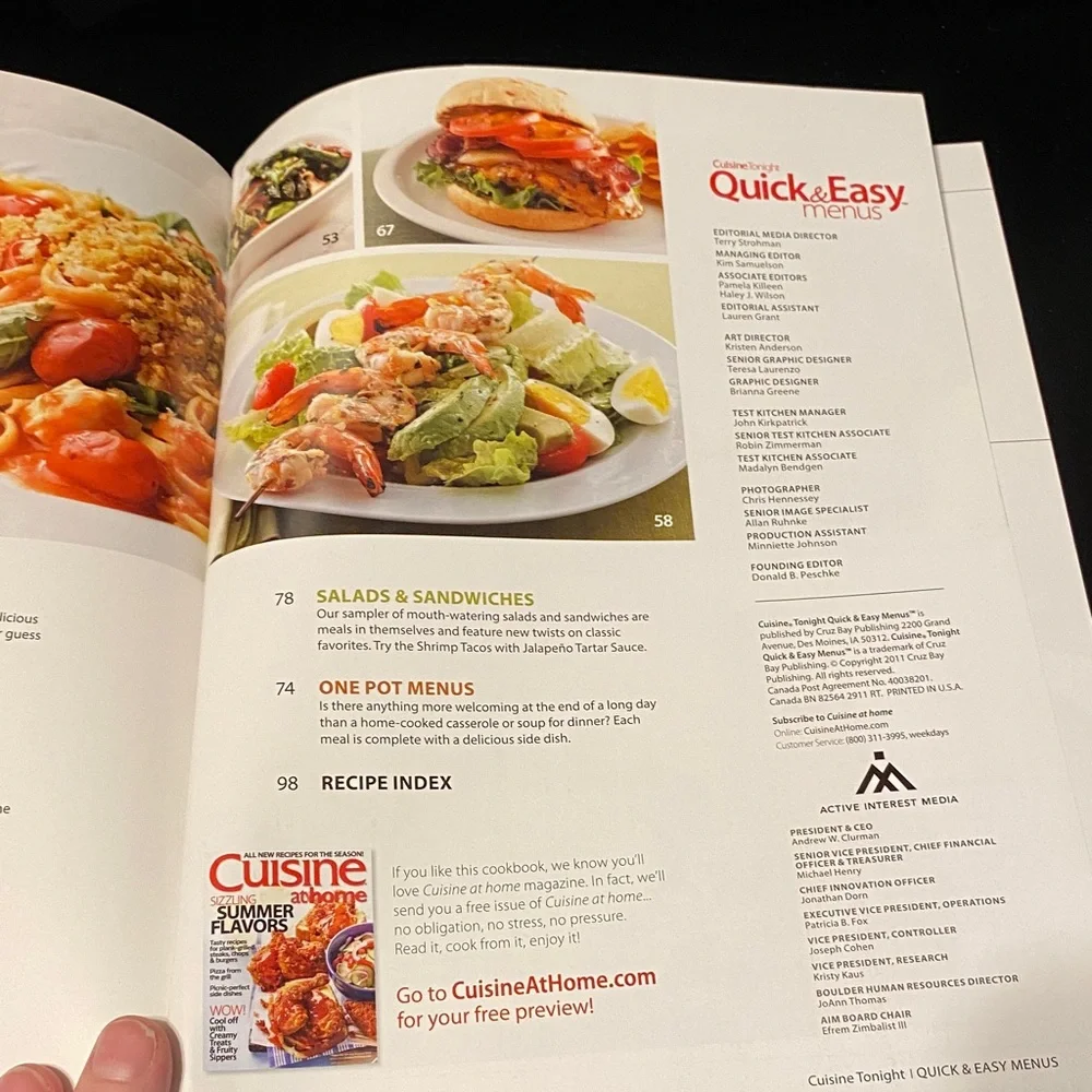Cuisine Tonight quick easy